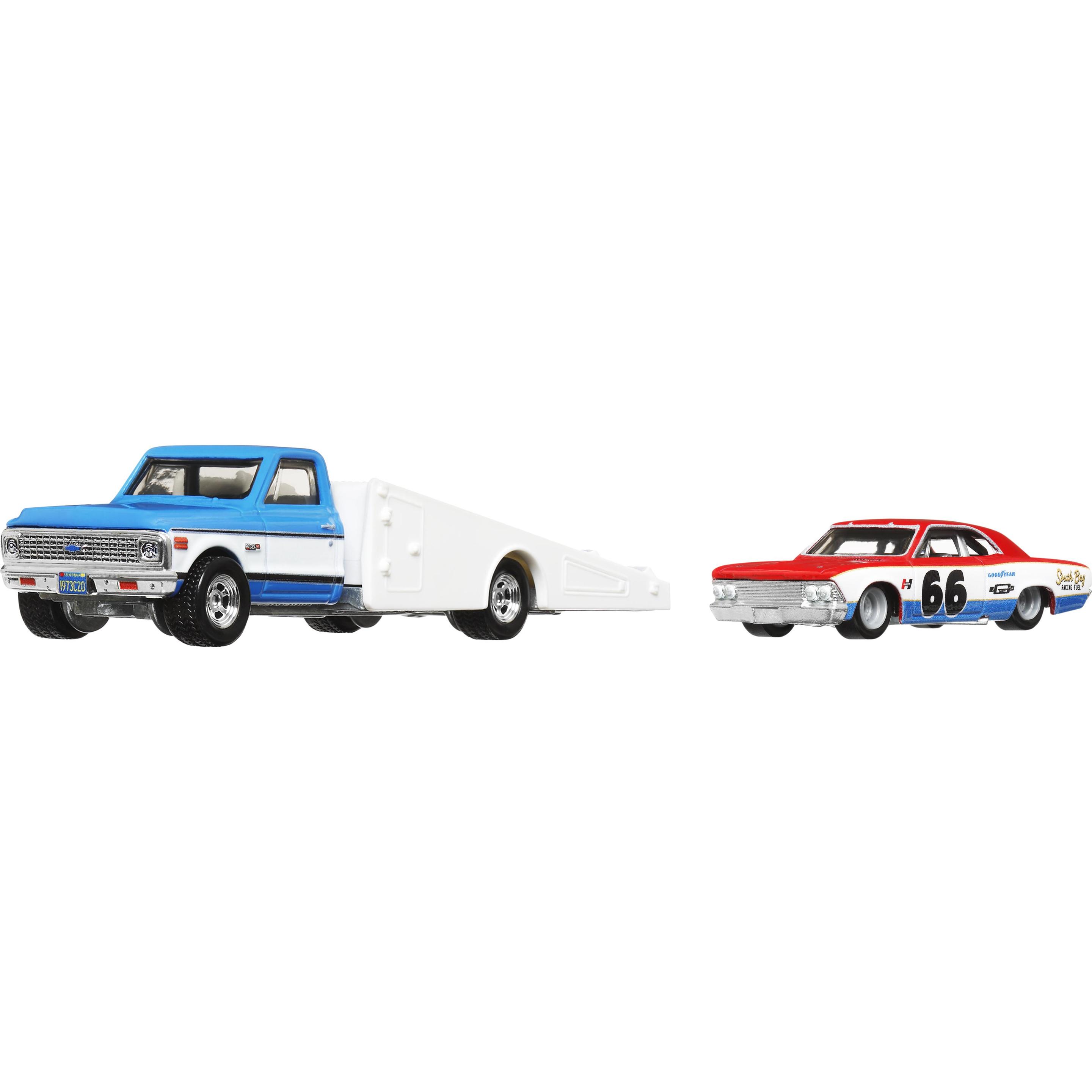 Thumbnail - Hot Wheels Νταλικα Με Αυτοκινητακι '66 Chevelle '72 Chevy Ramp Truck 3+ Ετών HRV40