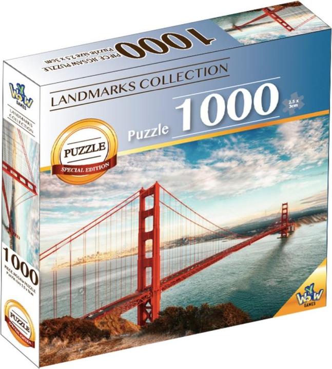 Actual product image Braet 1000 Pcs World Landmarks Golden Gate Bridge (1000 pieces)