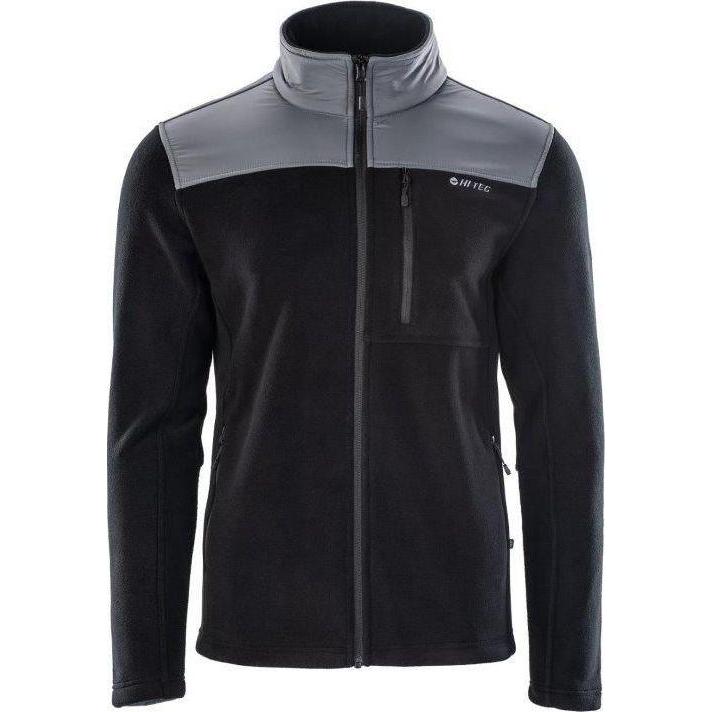 Hi-Tec, Herren, Pullover, Polar men's sweater Hanis 350 black size M, Schwarz, (M)
