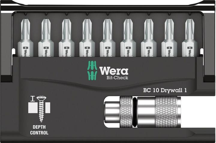 Productafbeelding Wera BitCheck 10 Drywall 1 (Cross Phillips PH)