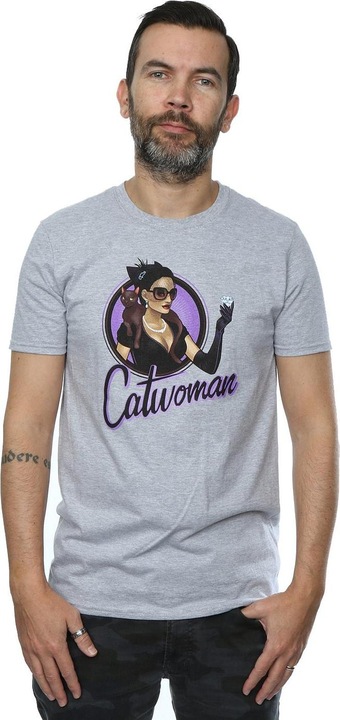 Immagine prodotto Universal Textiles Maglietta Catwoman Heather Uomo (XL)