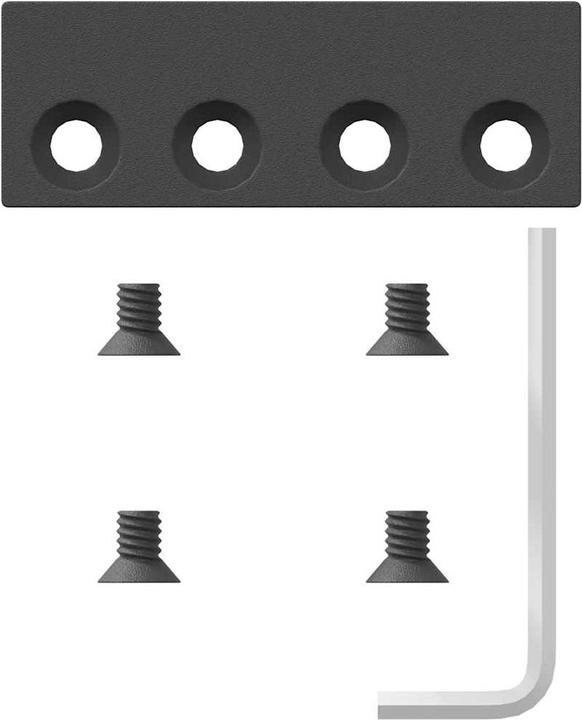 Produktbild VidaXL Schiebetürbeschlag-Set 183 cm Stahl Schwarz Schiebetürbeschlag-Satz