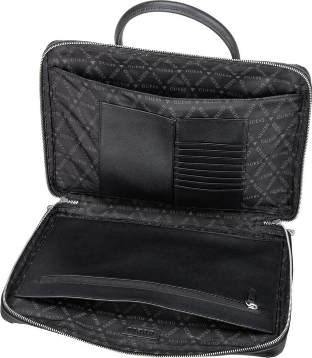 Produktbild Guess Crts Sffn Smrt Doc Case W Hndl Laptoptassen Heren - Zwart - Maat ONESIZE
