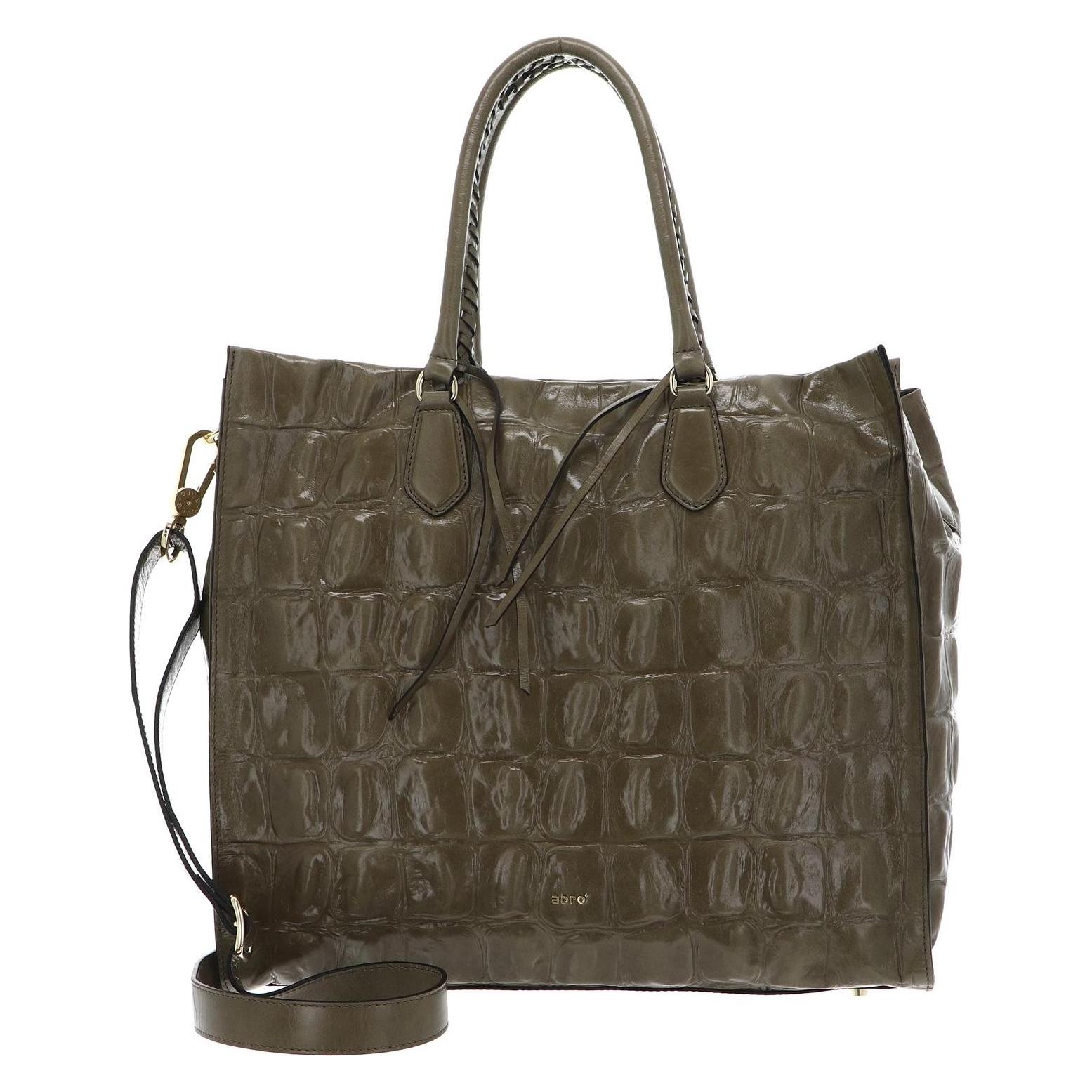 Abro, Damen, Tasche, Leather Primitivo Shopper Kaia Big, Braun