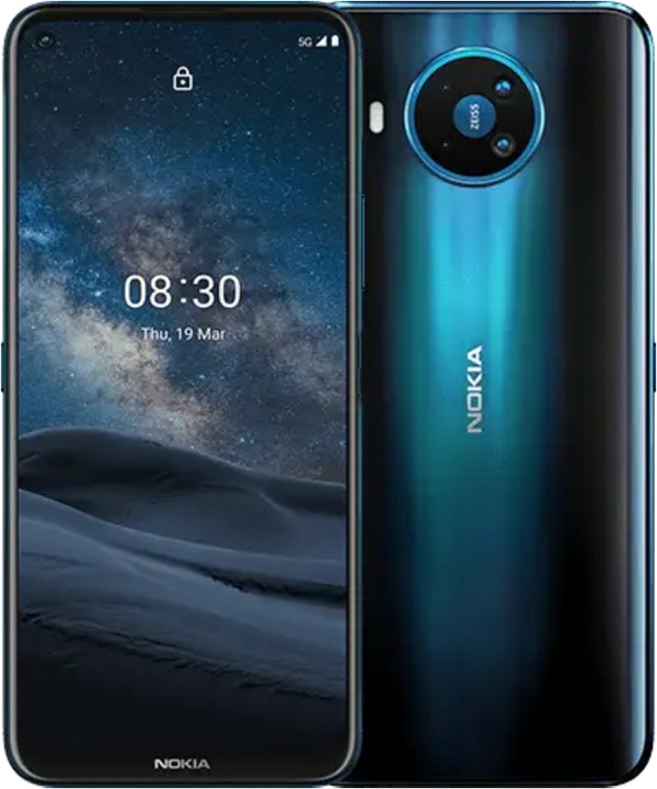Actual product image Nokia 8.3 (128 GB, Polar Night, 6.81", Hybrid Dual SIM, 64 Mpx, 5G)