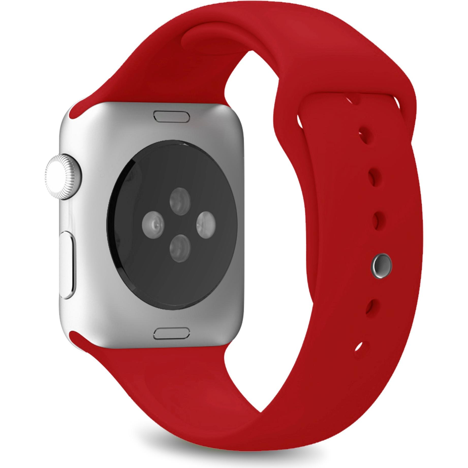 Thumbnail - Puro Icon 42-44mm (44 mm, Silikon), Uhrenarmband, Rot