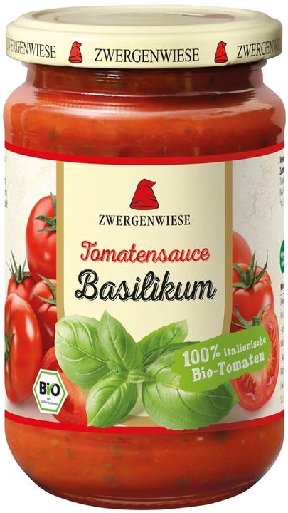 Produktbild Zwergenwiese Tomatensauce Basilikum Bio (350 g)