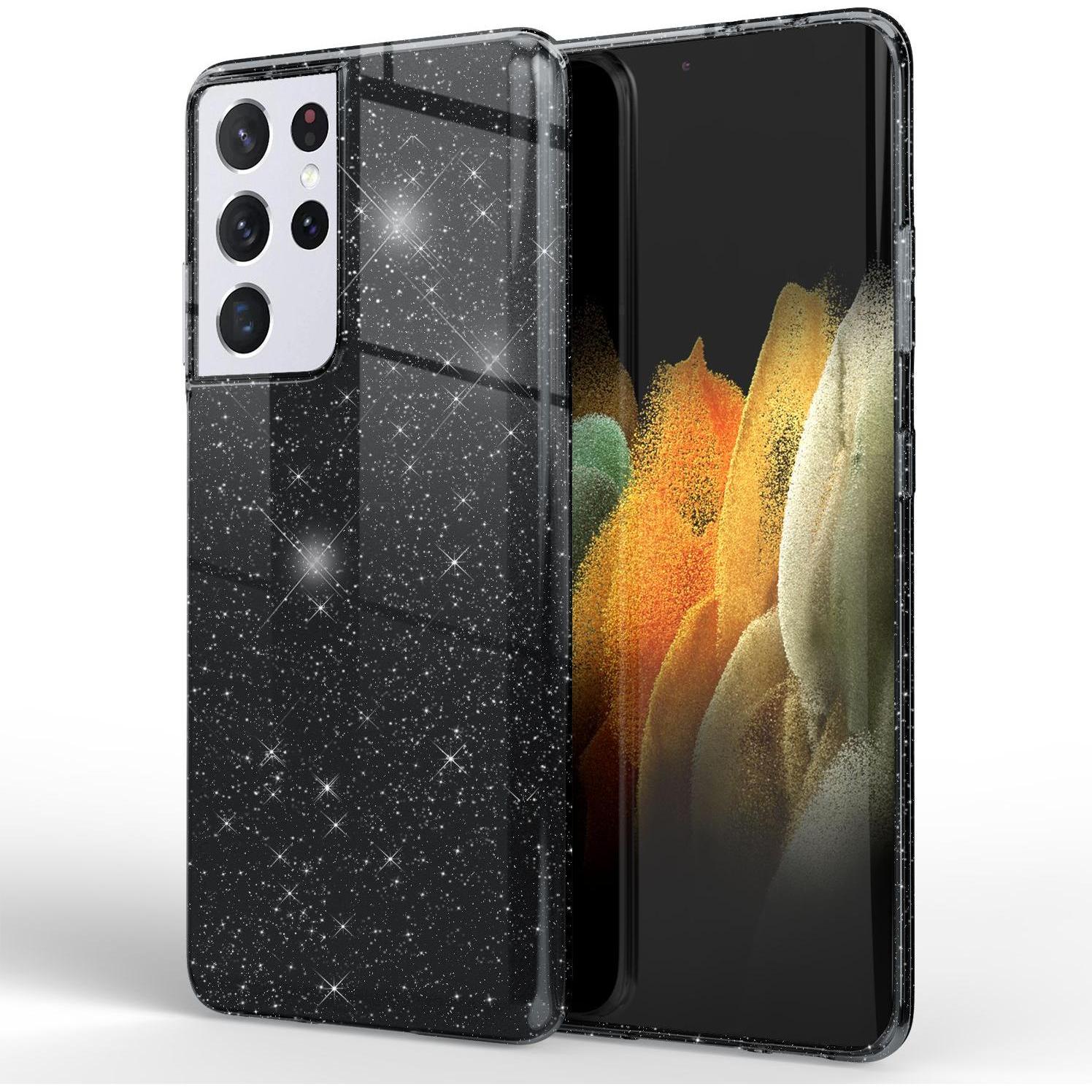 Nalia Handyhülle (Samsung Galaxy S21 Ultra), Smartphone Hülle, Schwarz