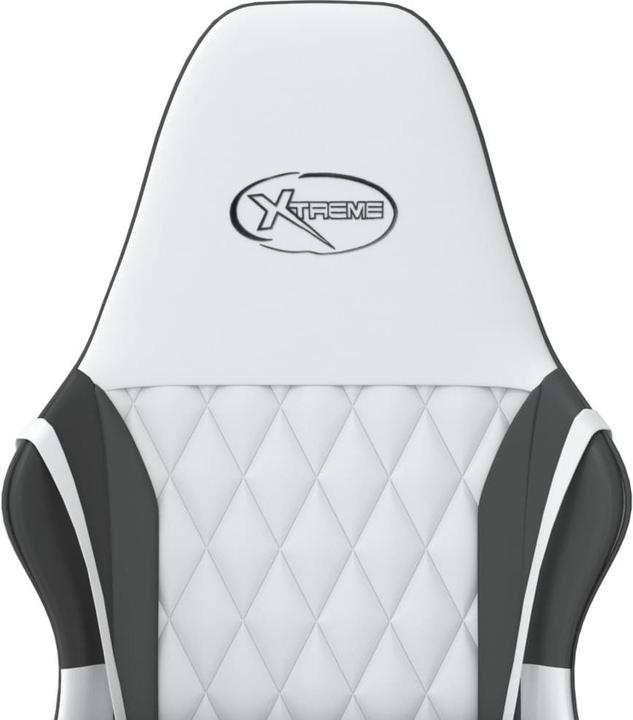 Image du produit vidaXL Gaming-Stuhl Weiss und Schwarz Kunstleder,Farbe: Weiss und