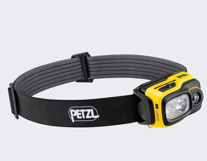 Produktbild Petzl E810AB00 SWIFT RL Stirnlampe, schwarz/gelb (1100 lm)