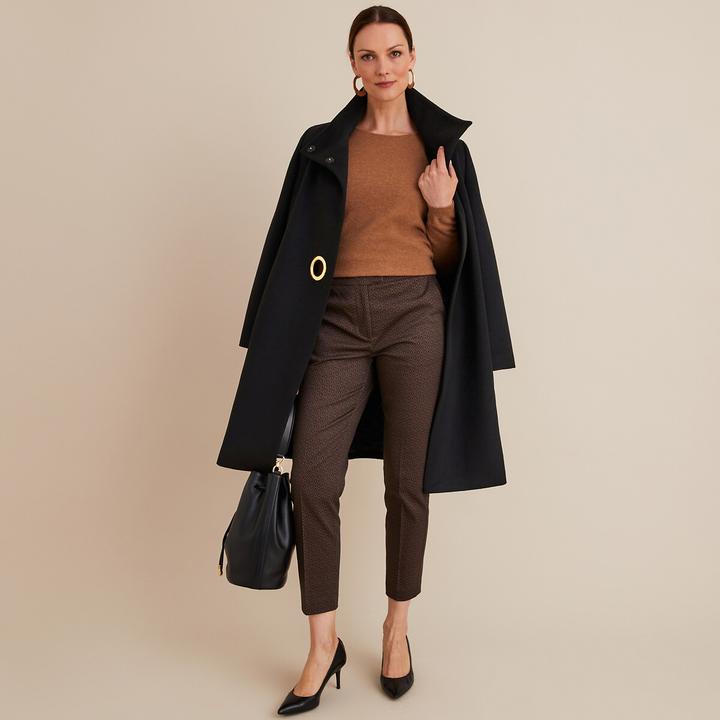 Produktbild Anne Weyburn 7/8-Hose mit Slim-Fit und grafischem Muster (40)