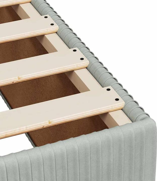 Actual product image vidaXL Bo x spring bed with mattress 120 x 190 cm velvet (120 x 190 cm)