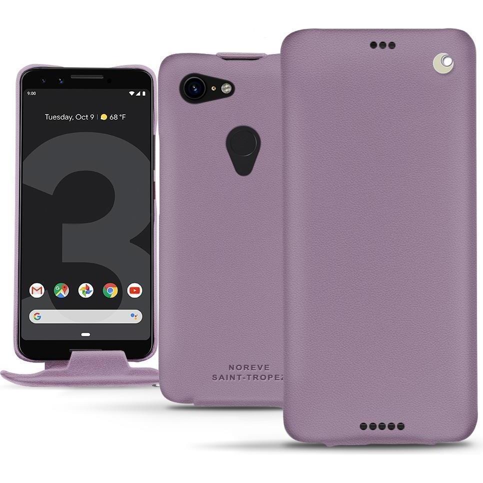 Noreve Lederschutzhülle vertikal (Google Pixel 3 XL), Smartphone Hülle, Violett