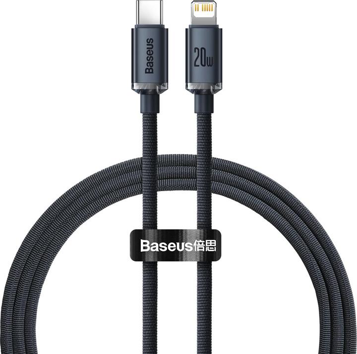 Image du produit Baseus Crystal Shine Series Fast Charging Data Cable Type-C to iP 20W 2m Black (2 m, USB 2.0, 20 W)