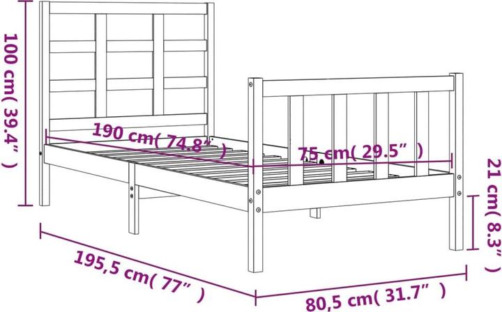 Actual product image vidaXL Xandy (120 x 190 cm)