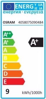 Energie-Label Osram Base Classic A (E27, 7 W, 806 lm, 5 x, F)