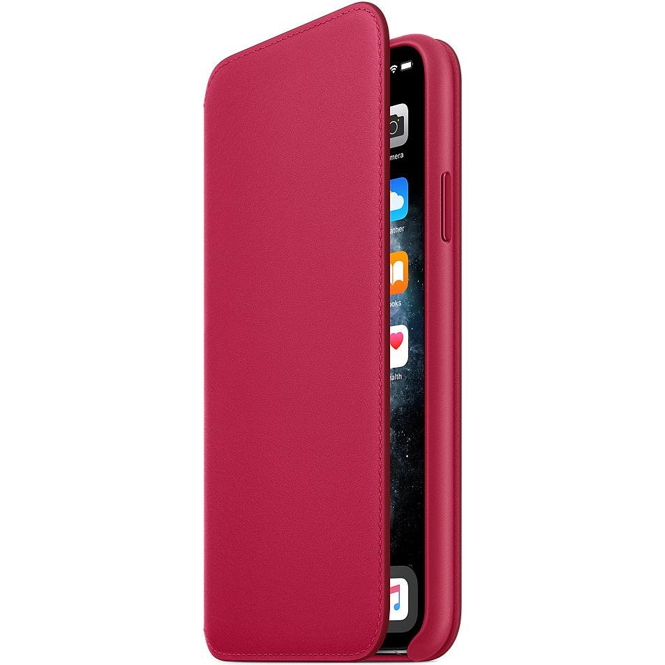 Apple Leder Folio (Apple iPhone 11 Pro Max), Smartphone Hülle, Rot
