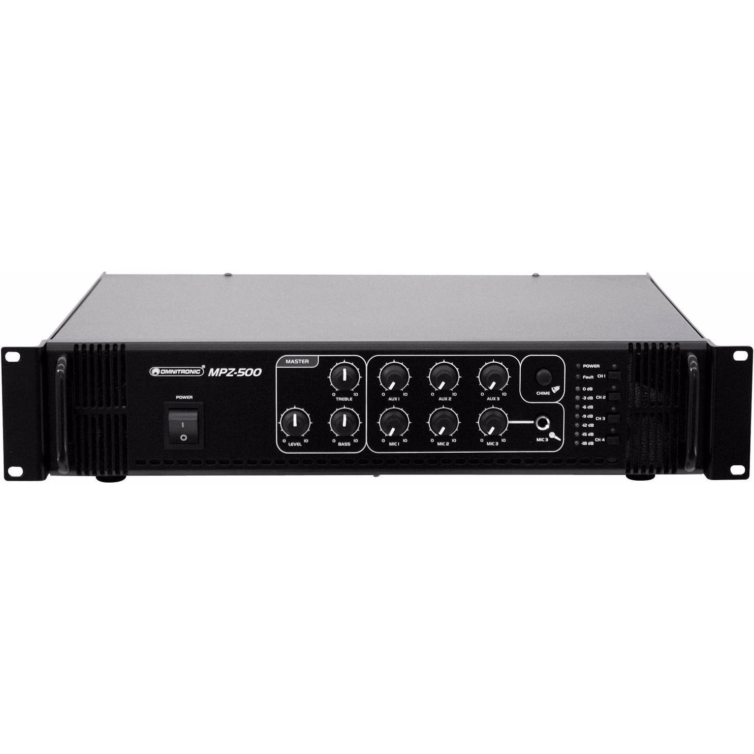 Thumbnail - Omnitronic MPZ-500 (Verstärker), Stereoverstärker, Schwarz