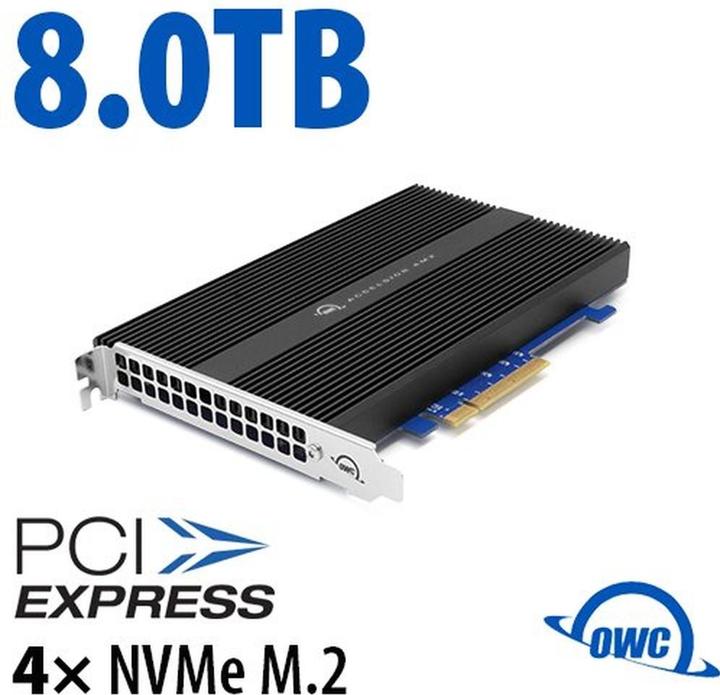 Produktbild OWC Accelsior 4M2 (8000 GB, PCI-Express)