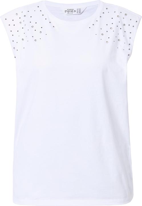 Produktbild Studio Untold Top, Oversize Shape, Schulter mit Glitzersteinchen (58)