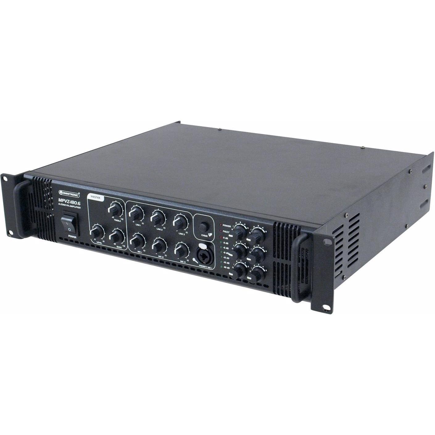 Thumbnail - Omnitronic MPVZ-180.6 (Verstärker), Stereoverstärker, Schwarz