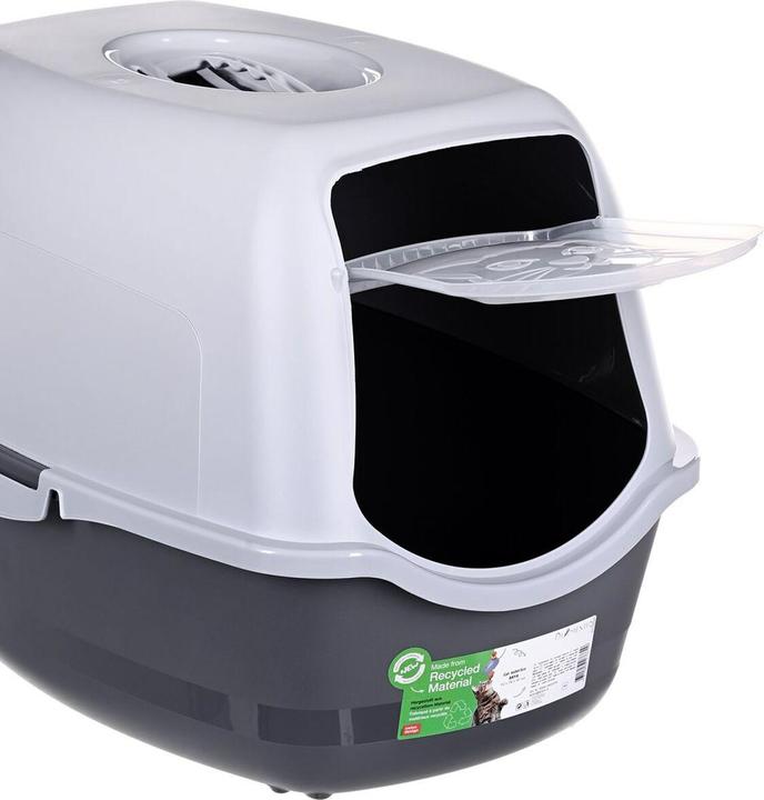 Actual product image Diamentiq kuweta BAILA jasnoszary/ciemnoszary - kuweta dla kota (Cat litter tray open)