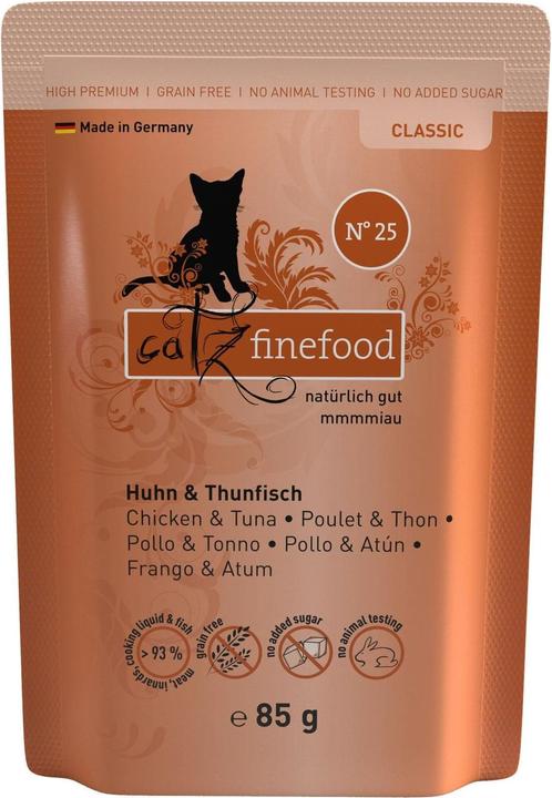 Produktbild Catz Finefood No.25 Huhn & Thunfisch (Adult, 1 Stk., 90 g)