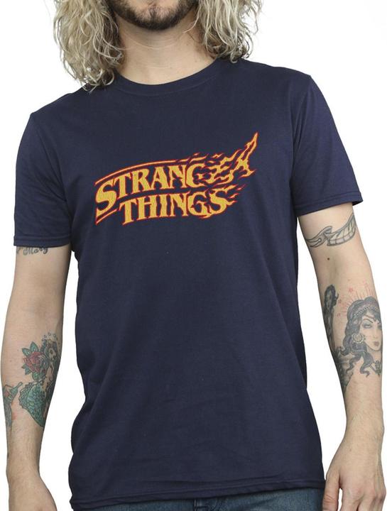 Produktbild Netflix Stranger Things Logo Breaking TShirt (L)