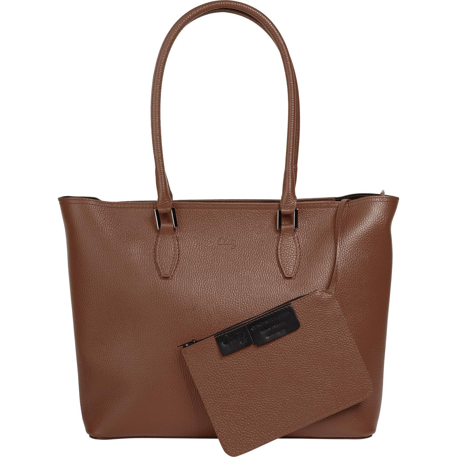 Thumbnail - Cluty, Tasche, Shopper, Braun