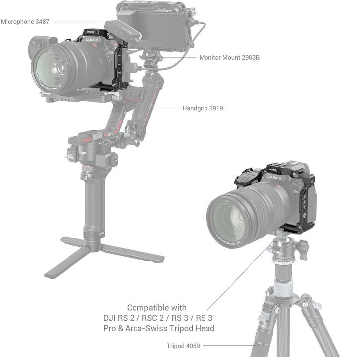 Produktbild SmallRig 4023 Black Mamba Cage für Panasonic LUMIX S5 II (Neuheit) (Cage)