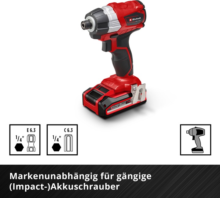 Actual product image Einhell Impact bit set, 109220, M-case, 39 pieces (50 mm, 60mm, 3/8")
