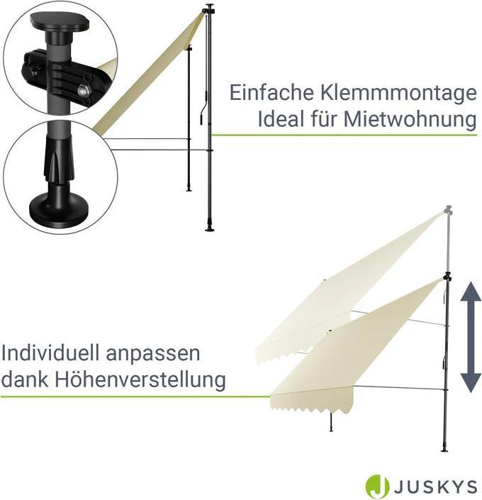 Image du produit Juskys Klemmmarkise Kapstadt (3 m)