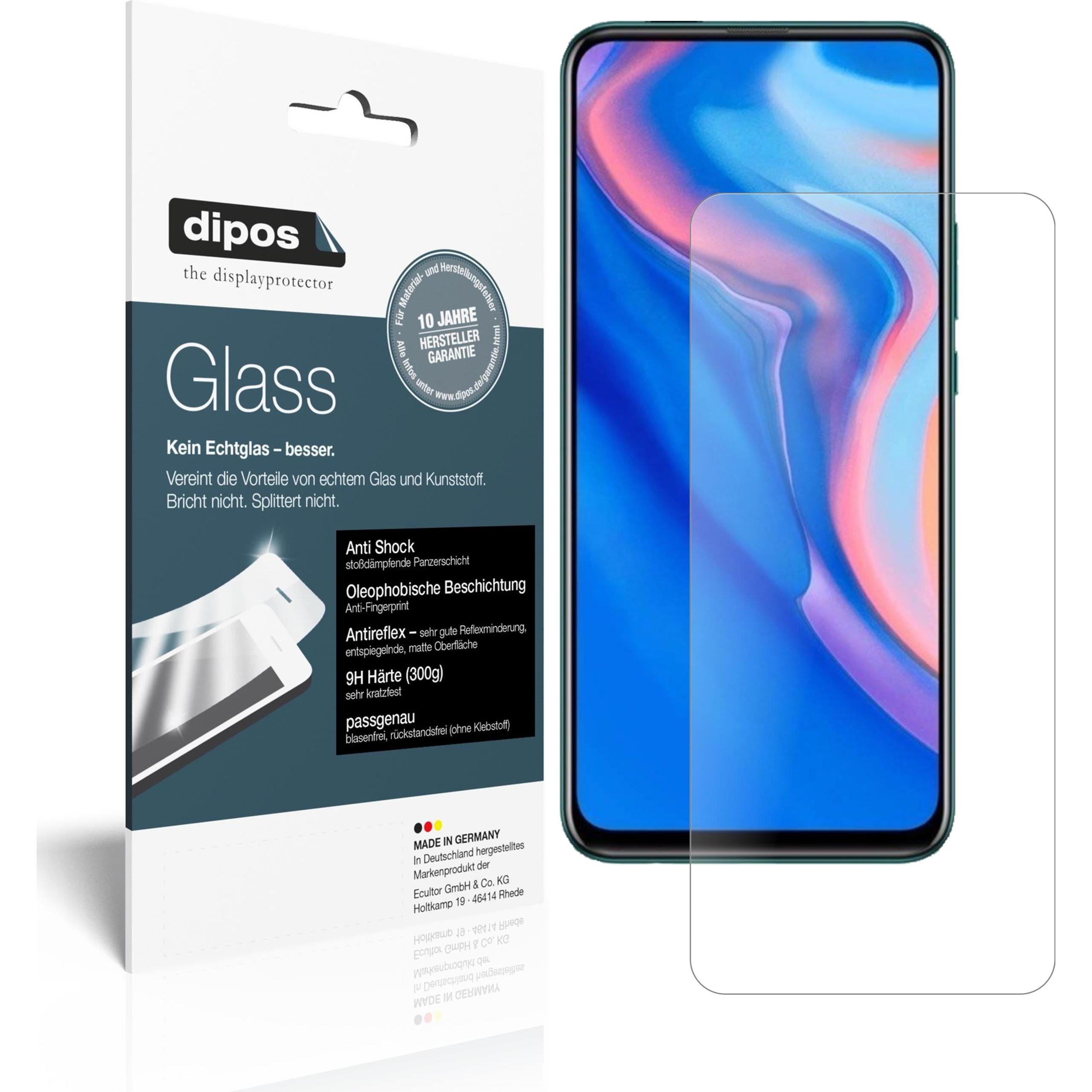 Dipos Displayschutz Anti-Shock (2 Stück, Huawei P Smart Pro (2019)), Smartphone Schutzfolie, Transparent