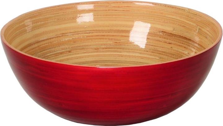 Albert L. Bambus-Schüssel rot 18x7cm (18 cm, 0.60 l, 1x)