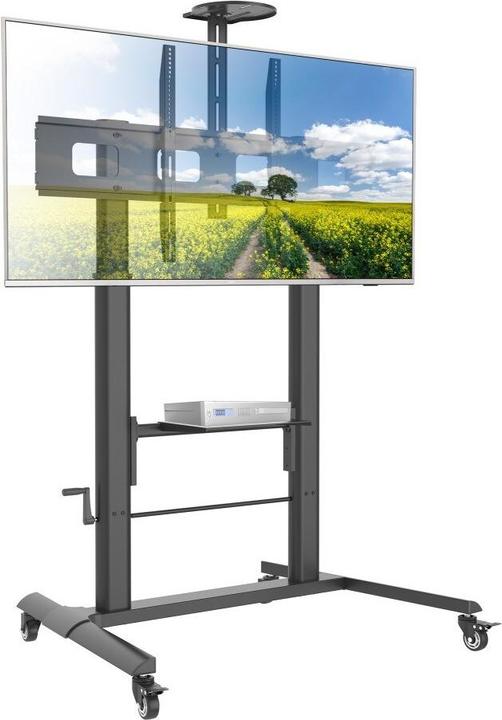 Image du produit Techly TV Trolley pour LCD LED TV 132,08-279,40cm 52-110pouces noir avec étagère (120 kg, 52" - 110")