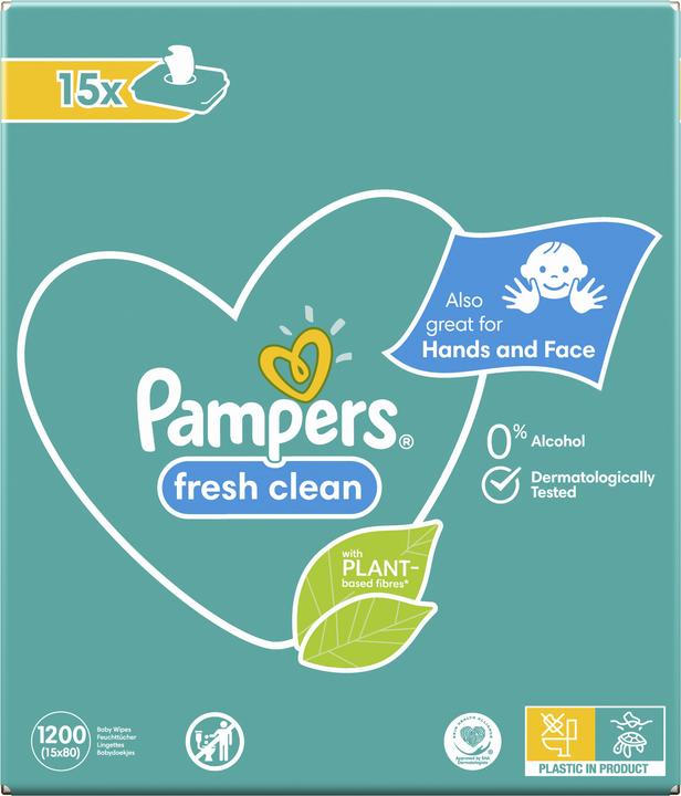 Image du produit Pampers Fresh Clean (15 x 80 pcs)