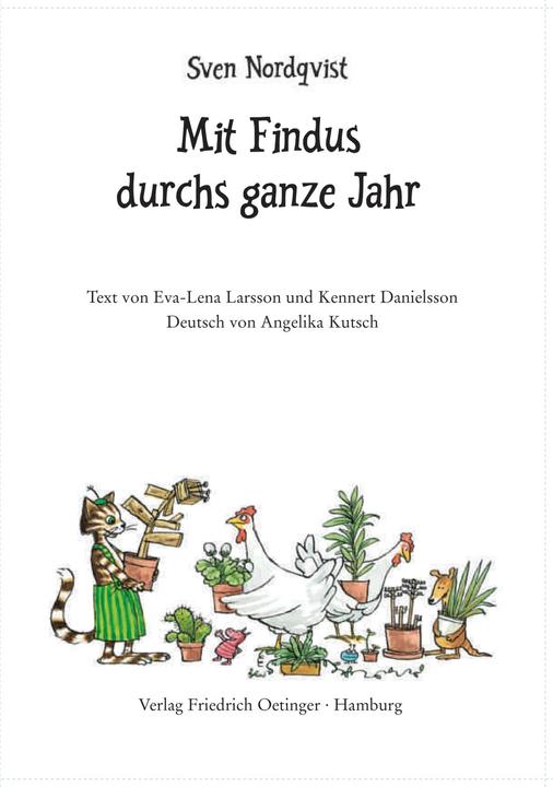 Actual product image Mit Findus durchs ganze Jahr (German, Connoisseur Danielsson, Sven Nordqvist, 2016)