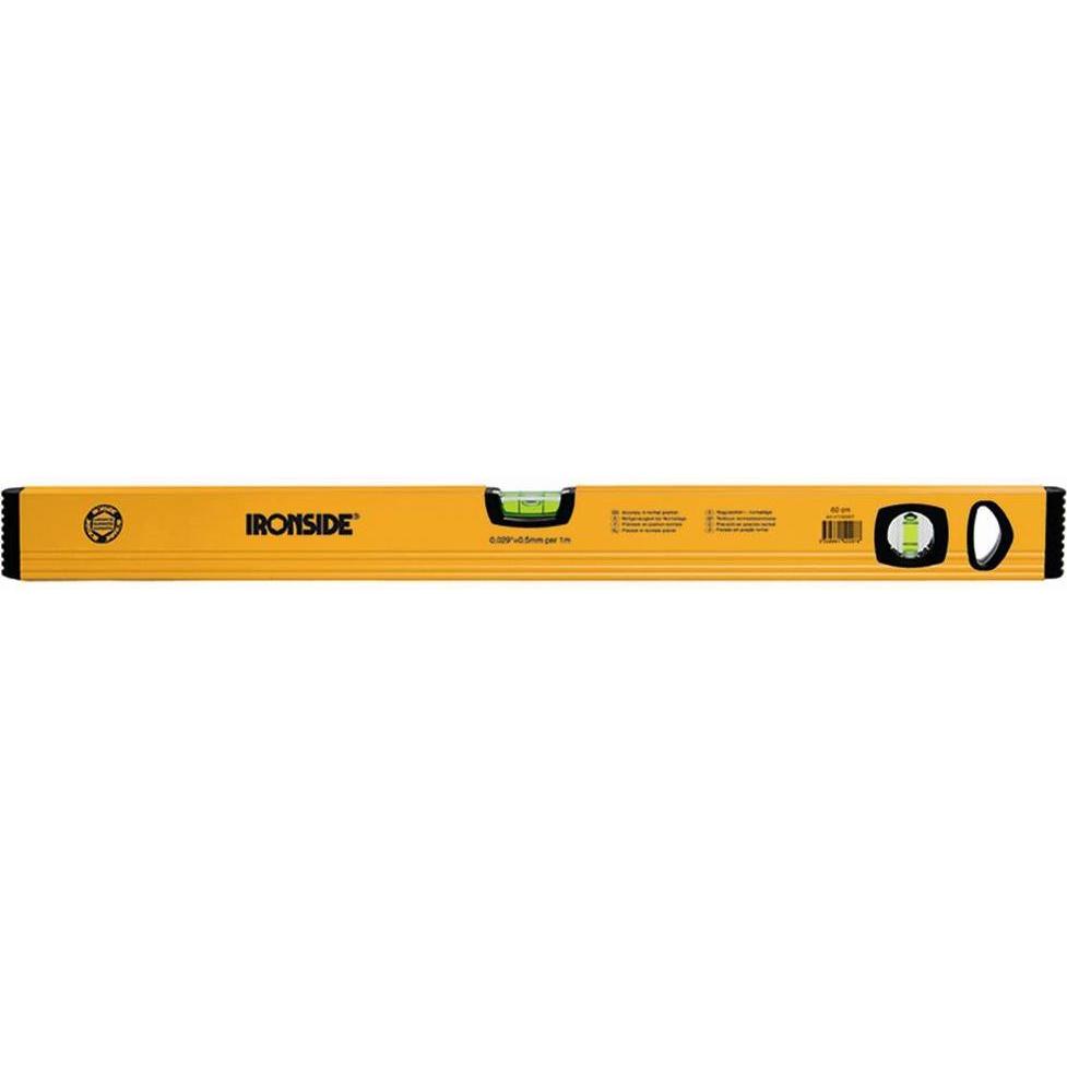 Ironside, Wasserwaage, Alu-Wasserwaage 180cm mit 2 Libellen (180 cm)