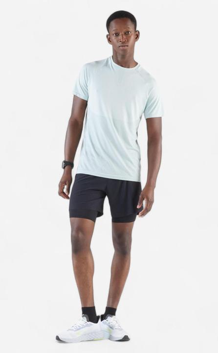 Image du produit Kiprun T-shirt de running sans couture homme - run 500 confort vert (S)