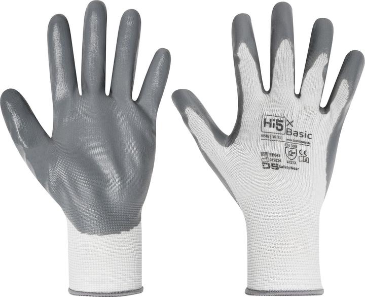 Produktbild Hi5 13G Polyesterhandschuhe mit glatter Nitrilhandfläche (10)