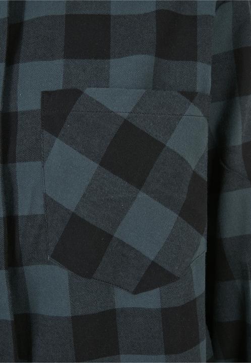 Actual product image Urban Classics Ladies Oversized Check Flannel Shirt Dress (XS)