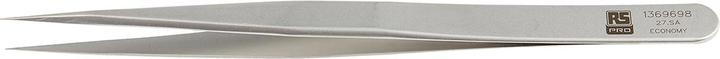 Immagine prodotto RS PRO Pinzetta in acciaio inossidabile resistente all'acido, punta extra fine, a punta, 135 mm