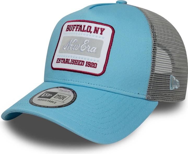 Actual product image New Era A-Frame Trucker Cap - Brand Patch Sky Blue (One size)
