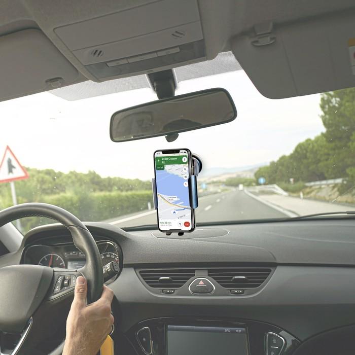 Actual product image Muvit Support Voiture Chargeur Induction Qi 15w Detecteur Capteur Infrarouge Pour Ouverture Automatique En