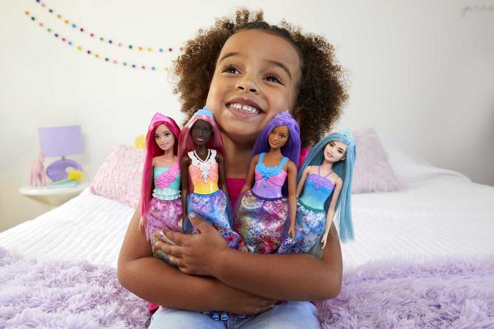 Actual product image Barbie Dreamtopia princess doll (curvy, brunette hair), from 3 years old