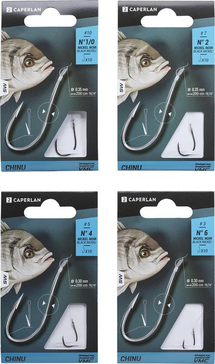 Actual product image Caperlan Leader hook Chinu tied sea fishing