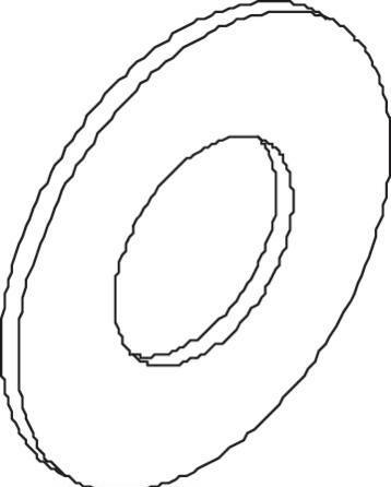 Actual product image Cubic Washer - Conical M10 2018-1000