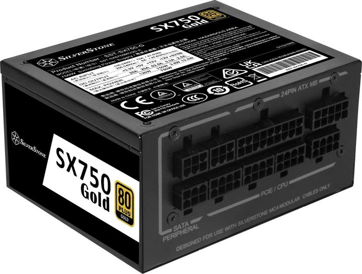 Actual product image Silverstone SST-SX750-G 80 PLUS Gold, modular - 750 Watt (750 W)