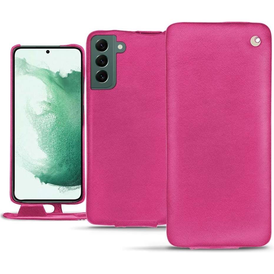 Noreve Lederschutzhülle vertikal (Samsung Galaxy S22+ 5G), Smartphone Hülle, Rosa