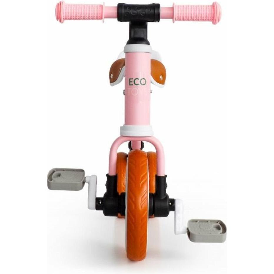 Thumbnail - EcoToys Dreirädriges Laufrad mit Pedalen 2in1 rosa